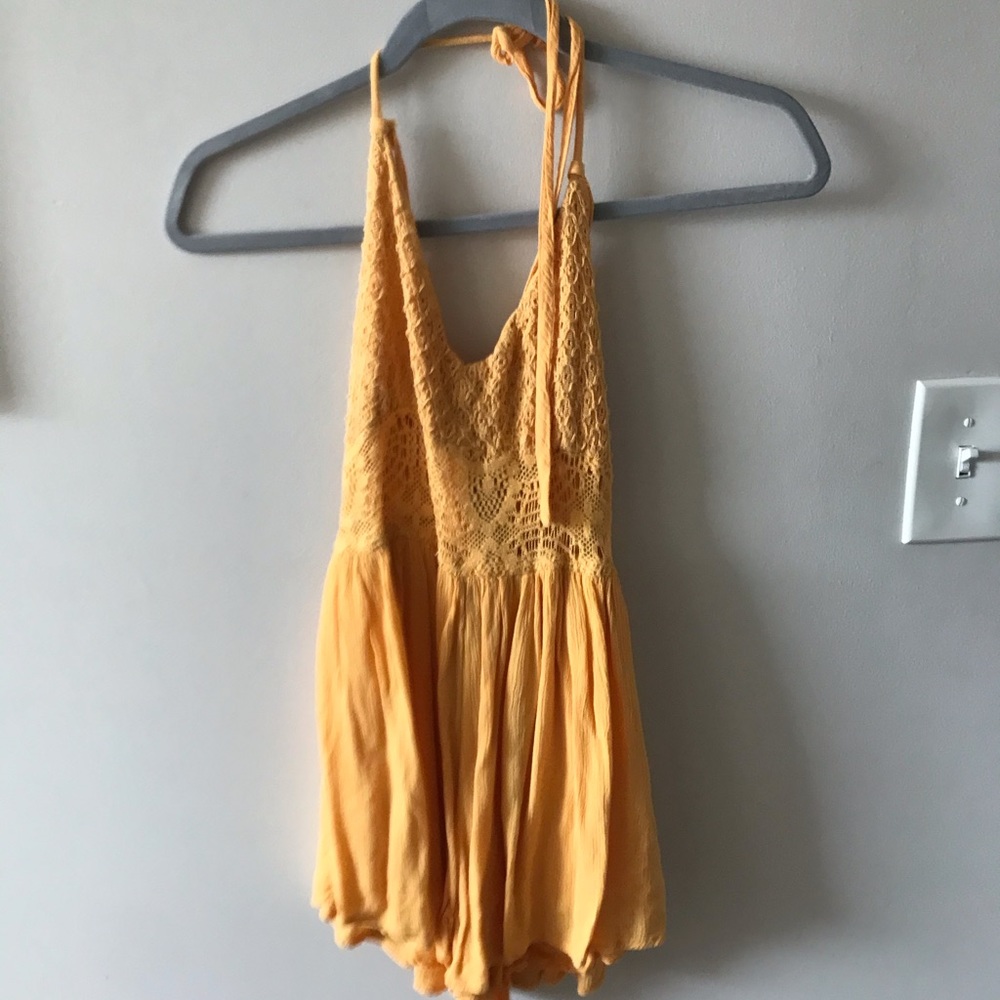 Yellow Abercrombie romper